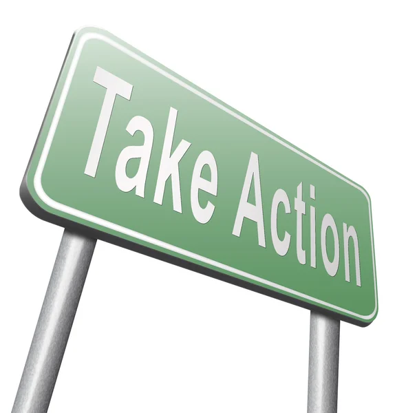 Take action time — Stock Photo, Image