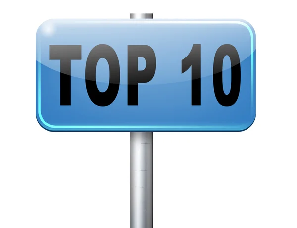 Top 10 de gráficos lista — Foto de Stock