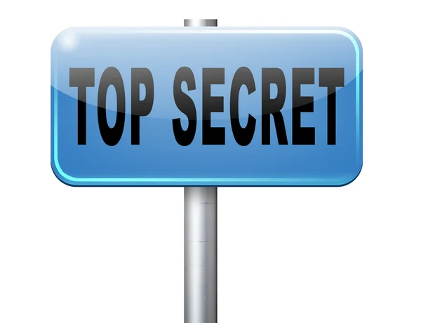 Top secret Vägmärke — Stockfoto