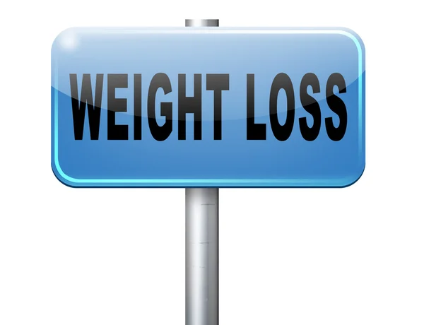 Weight loss road sign billboard — Stock Photo, Image
