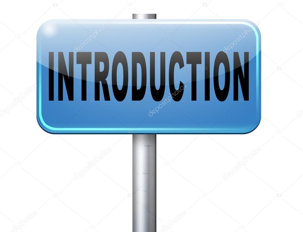 Introduction or about us road sign