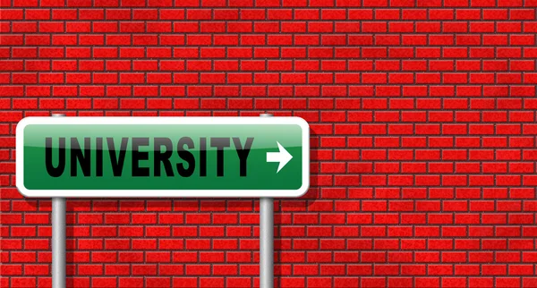 Üniversitesi, yol işareti billboard.