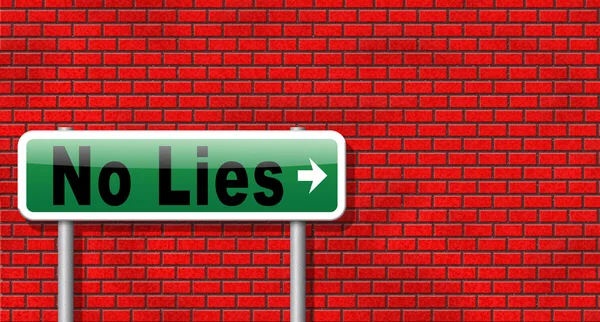 Stop lies no more lying — Stock Photo, Image