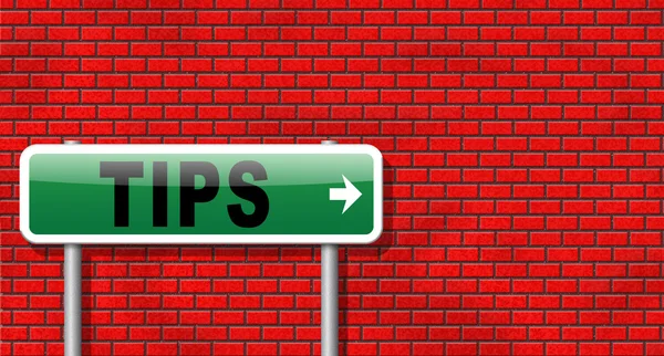 Tips helpful tip — Stock Photo, Image