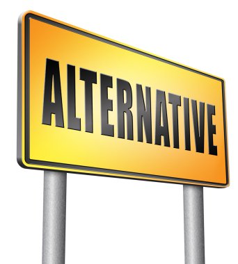 Başka seçim, yol işaret billboard.