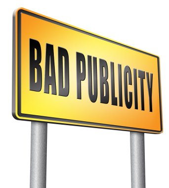 kötü reklam yol işareti billboard.