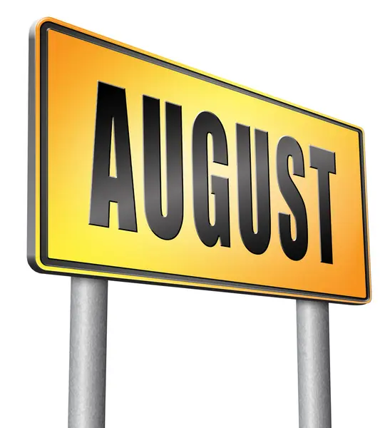 August summer month — Stock Photo, Image