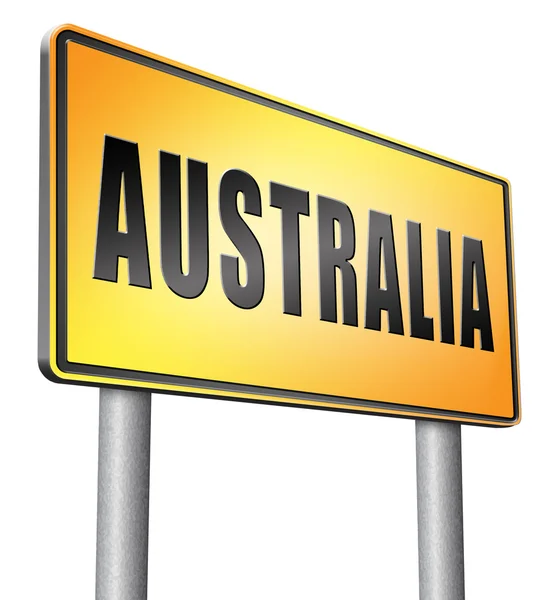 Australia down under continent — Stock Photo, Image