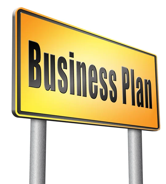 Plan de negocios, estrategia u objetivos . — Foto de Stock