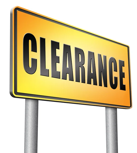 Clearance grand sale — Stock Photo, Image