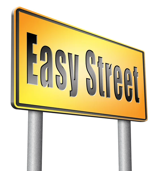 Easy street, bez ryzyka — Zdjęcie stockowe