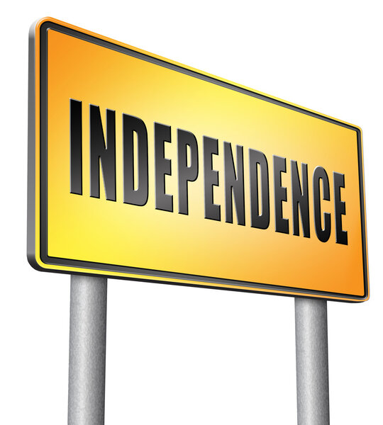 Независимость, дорожный щит
