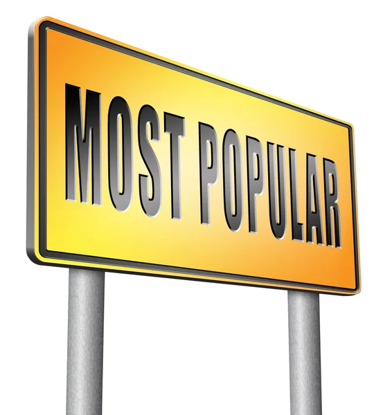 Most popular sign — Stock Photo, Image