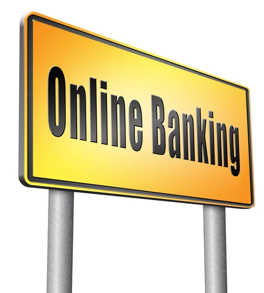 Online internet banking money — Stock Photo, Image