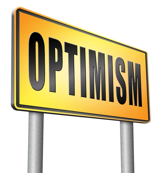 Optimisme denk positief — Stockfoto