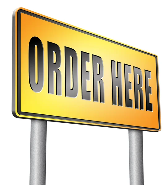 Order here button — Stock Photo, Image