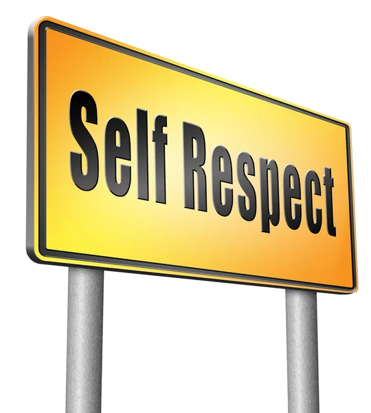 Self respect or dignity self esteem — Stock Photo, Image