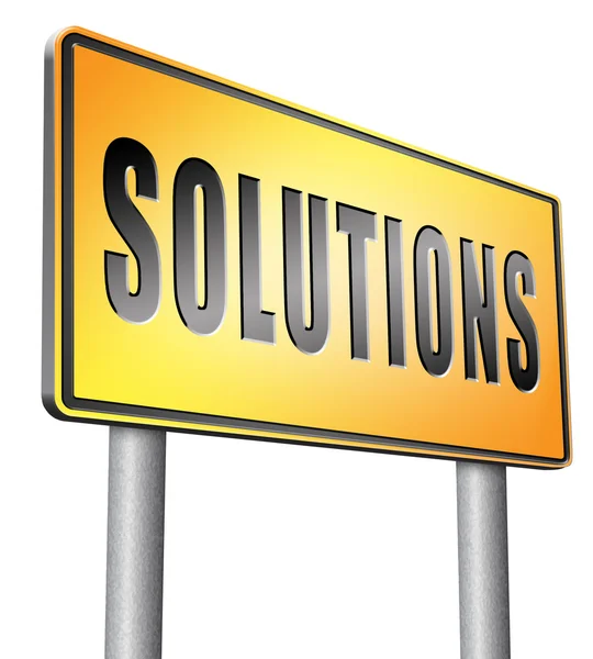 Solutions solve problems — Stock Photo, Image