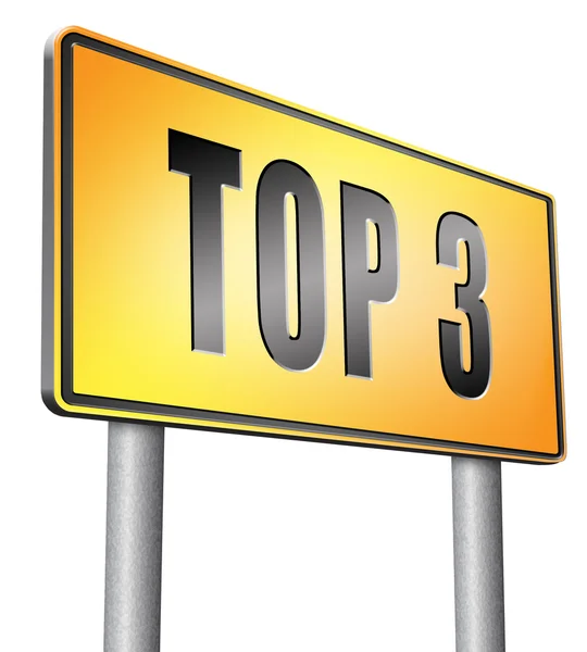 Top-3-Charts — Stockfoto