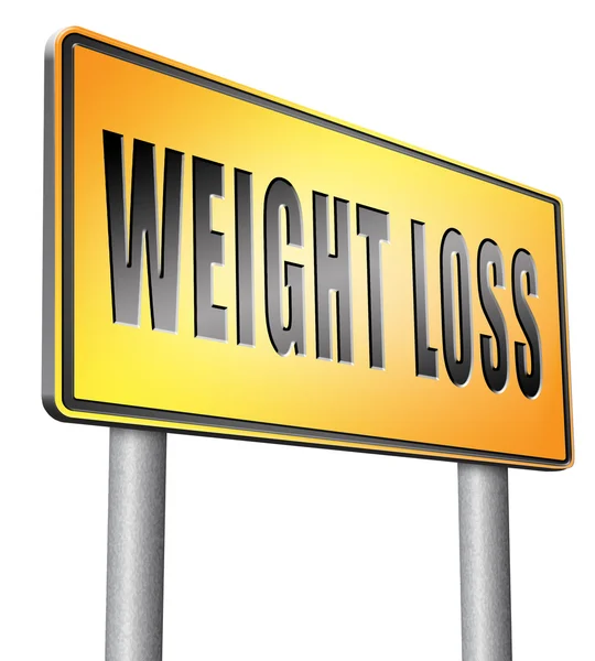 Weight loss road sign billboard — Stock Photo, Image