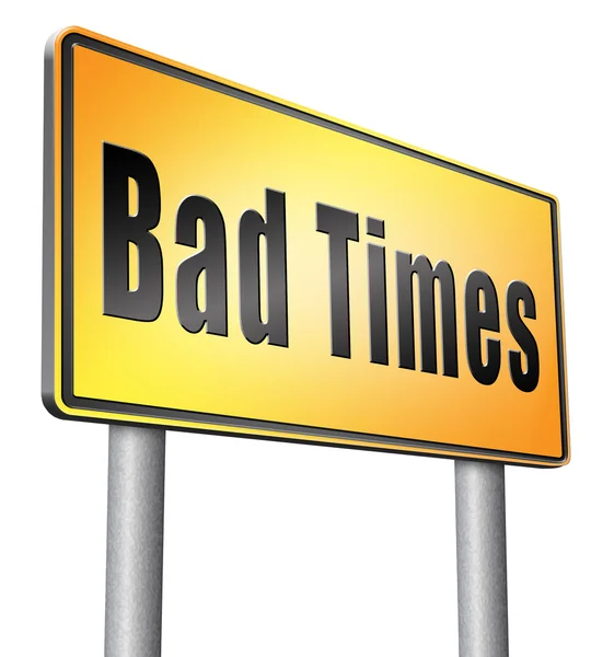 Bad times no luck — Stock Photo, Image