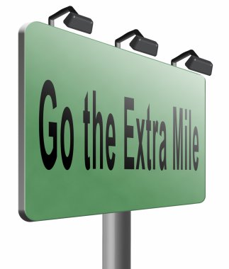 Go the extra mile