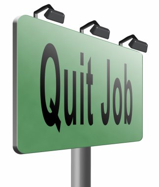 Quit job resigning  clipart