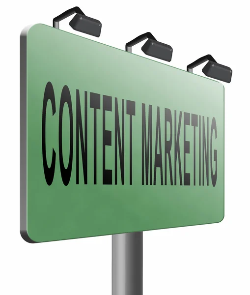 Marketing de contenidos, una estrategia de mercado —  Fotos de Stock