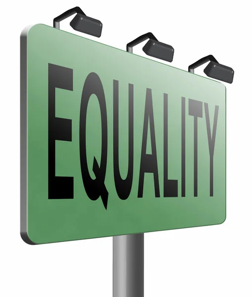 Рівність і солідарність рівні права — стокове фото
