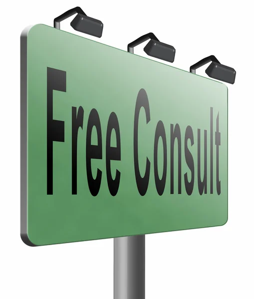 Gratis consult en advies Consult. — Stockfoto