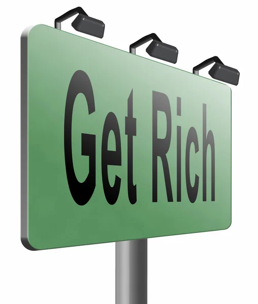 Bli rik och tjäna — Stockfoto
