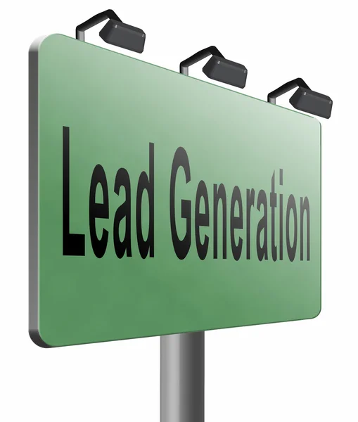 Lead generation, internet marketing — Stock Photo, Image