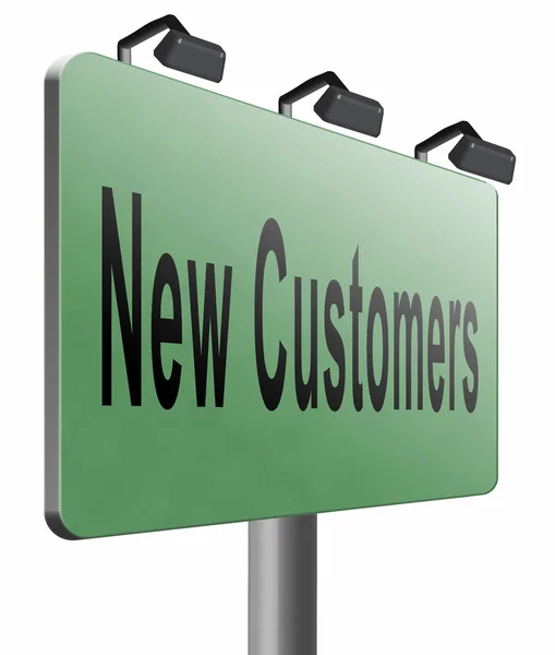 New customers attract buyers — Stock Photo, Image