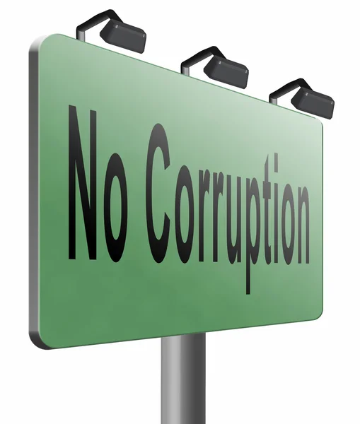 No corruption fraud — Stock Photo, Image
