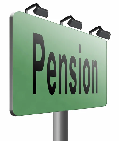 Pension or retirement funds — Stock Photo, Image