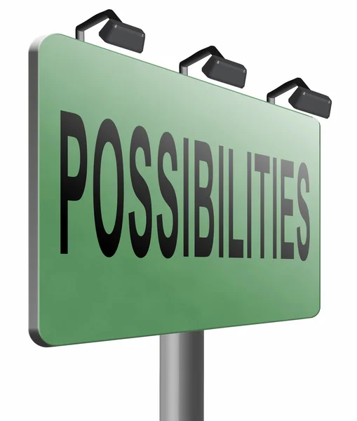 Possibilities and opportunities alternatives — Stock Photo, Image