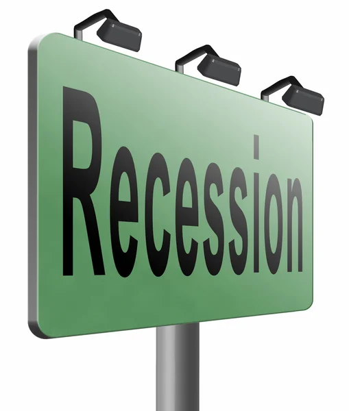 Recession krisen bank — Stockfoto