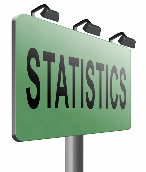 Statistics graph sign — Stock Photo, Image