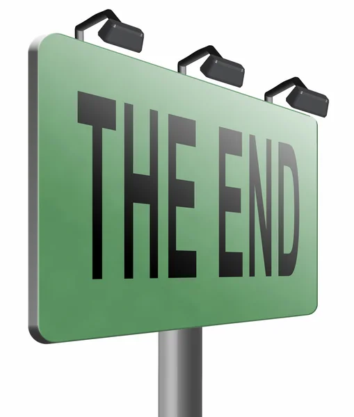 The end road sign — Stock Photo, Image