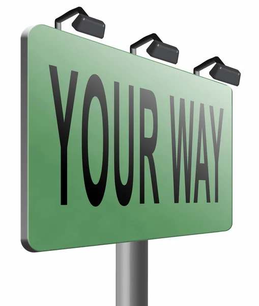 Your way or no way take — Stock Photo, Image