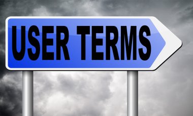 Koşulları kullanım veya kullanıcı koşulları ve Sözleşmesi