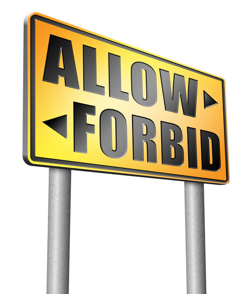 Разрешить или запретить спрашивать разрешения в соответствии
