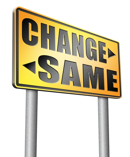 Change same repeat the old or innovate — Stock Photo, Image