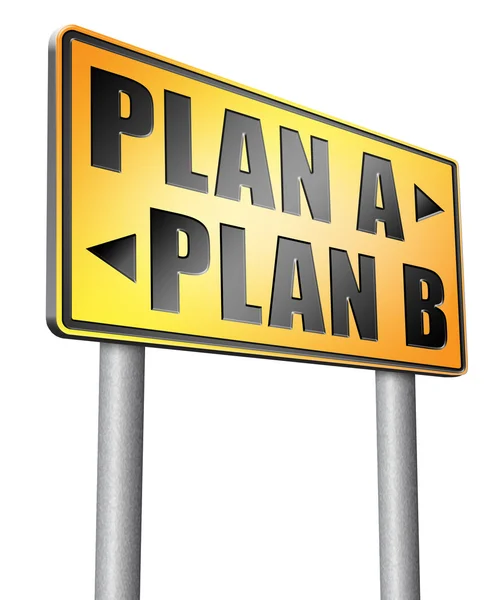 Plan a or b alternative options — Stock Photo, Image