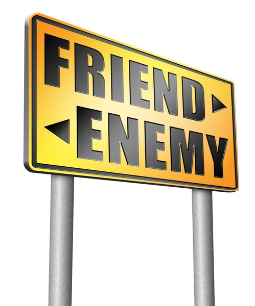 Friend enemy best friends — Stock Photo, Image