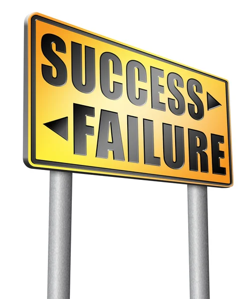 Success versus failure — Stock Photo, Image