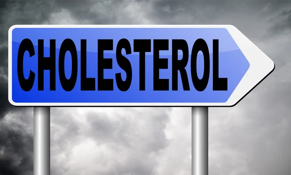 Hoog cholesterol signu — Stockfoto