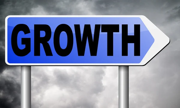 Wachstum wächst Marktanteil — Stockfoto