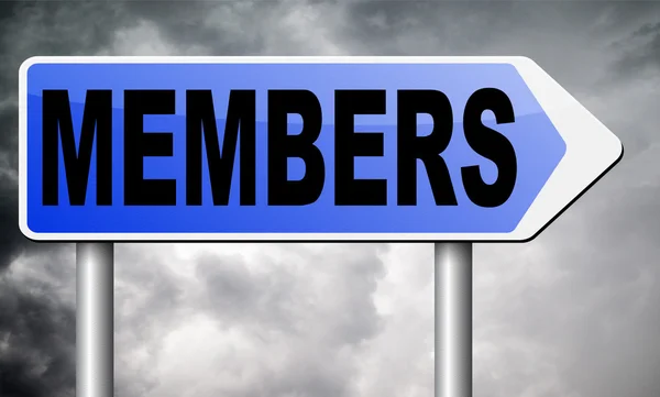 Members only access membership — Stock Photo, Image