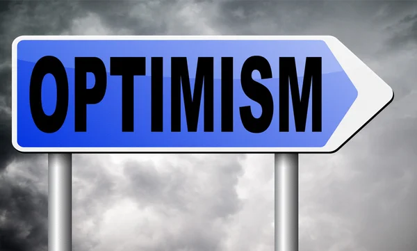 Optimism tänka positivt — Stockfoto
